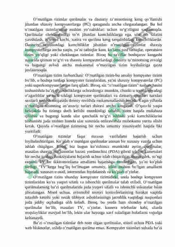 O‘rnatilgan operatsion tizimlar (Embedded linux). 3