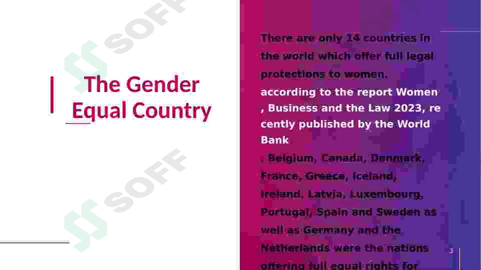 The Gender Equal Country 3