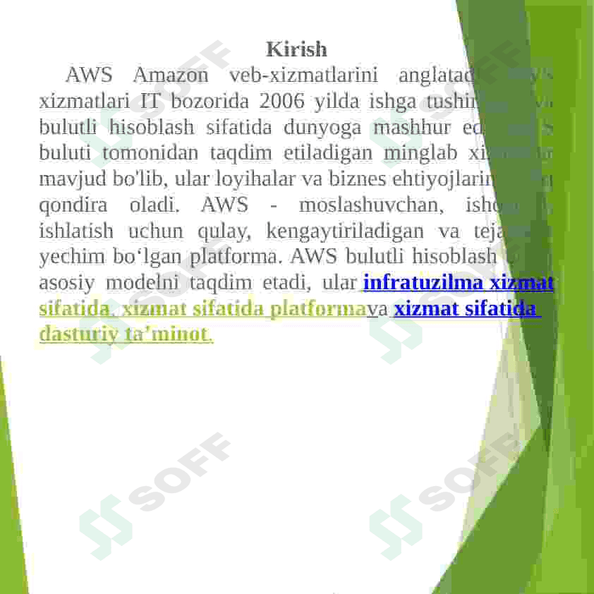 Amazon Cloud xizmatlari 3