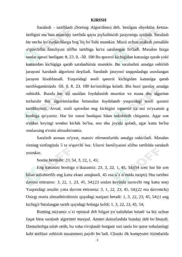 C# WinForms da saralash algoritmlari tadbiqini ishlab chiqish 3
