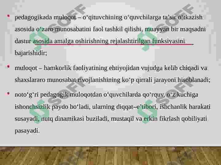 Oilada bolalar bilan muloqotni yo'lga qo'yishning pedagogik psixologiya shart sharoitlar 3