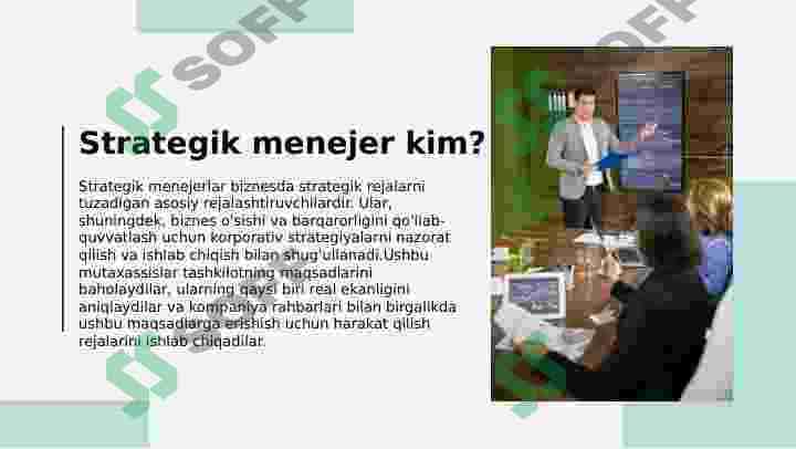 Strategiyani yaratishda va qayta ishlashda strategik menejerning vazifalari 3