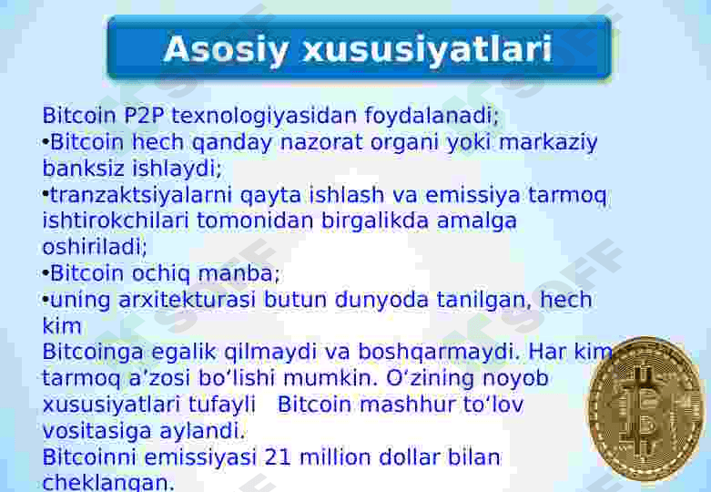Kriptovalyutalar turlari va xususiyatlari 3