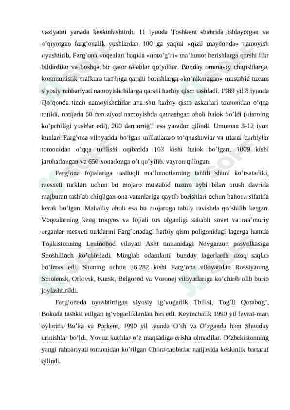 80-90 yillarda O`zbekistondagi ijtimoiy-siyosiy va iqtisodiy ahvol. 3
