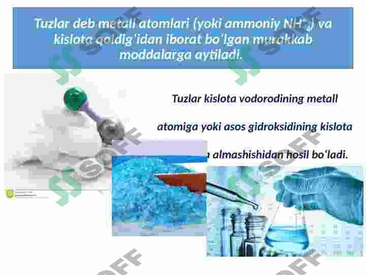 Tuz va uning xossalari 3