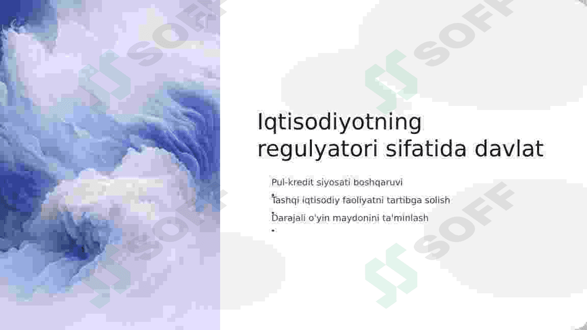 davlatning iqtisodiyotdagi vazifalari 3