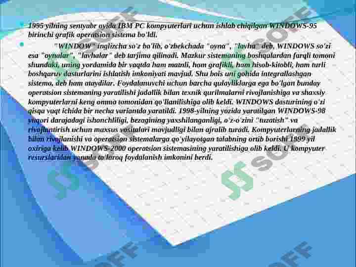 Operatsion tizimlar 3