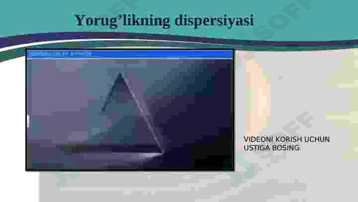 Yorug'lik dispersiyasi 3