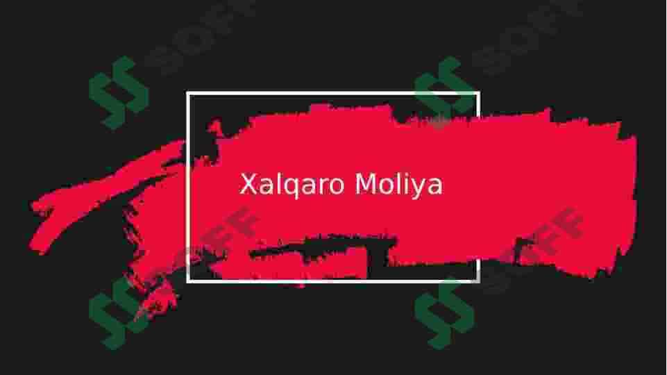 Xalqaro moliya 3