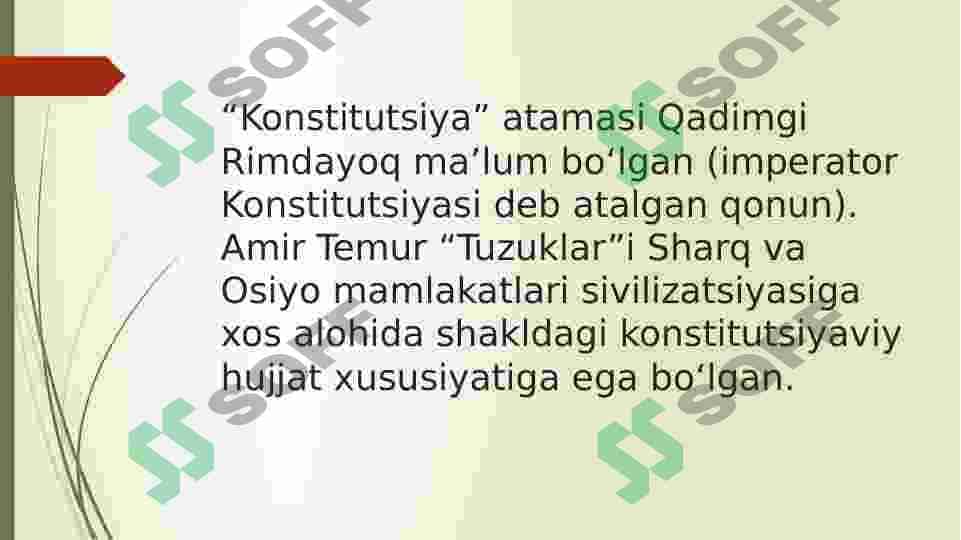 O’zbekiston Respublikasi Konstitutsiyasining qabul qilinishi va unung tarixiy ahamiyati 3