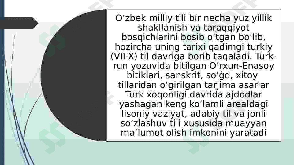 O‘zbek tili leksikasida qadimgi turkiy tilga xos unsurlarning qo‘llanilishi 3