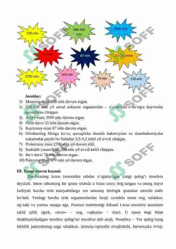 BIOSFERA EVOLUTSIYASI. NOOGENEZ 3