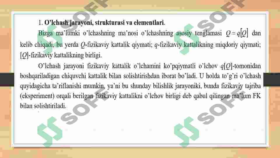 O’lchashlar. O’lchash usullari va vositalari 3