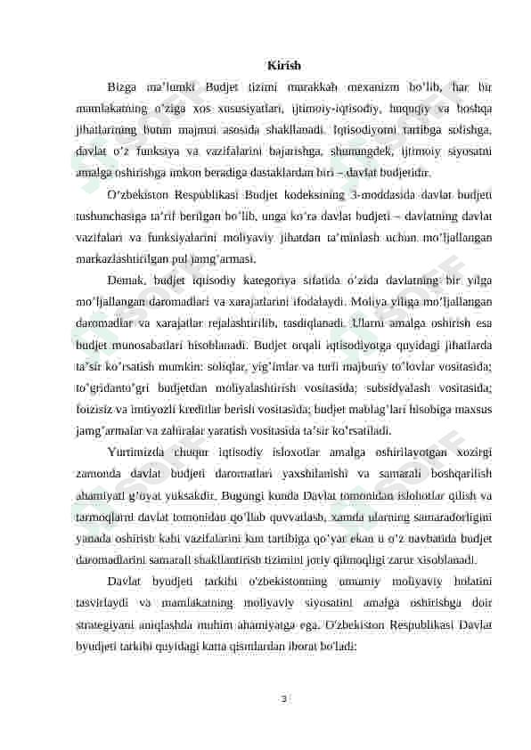 Davlat byudjeti tarkibi va uni takomillashtirish yo'llari 3