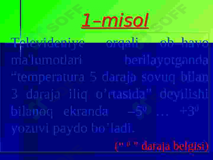 Musbat  va manfiy sonlarni taqqoslash, miqdorlarning o`zgarishi 3