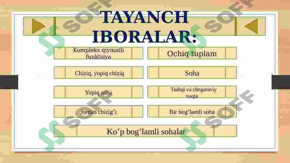 KOMPLEKS TEKISLIK. KOMPLEKS TEKISLIKDA CHIZIQLAR VA SOHALAR 3