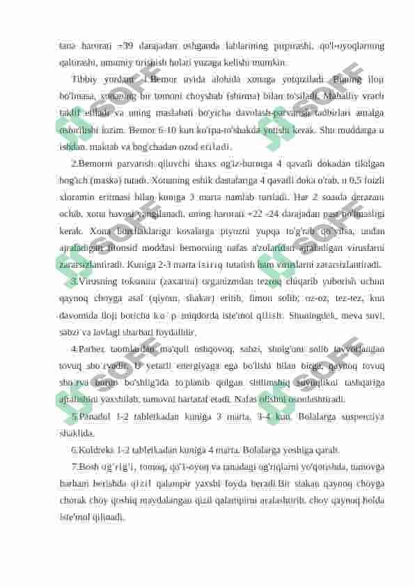 BOLALARDA INFEKSION KASALLIKLARNI QO’ZG’ATUVCHI VIRUSLAR 3