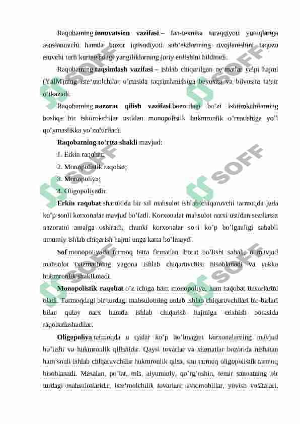 Raqobat kurashining shakllari va usullari 3