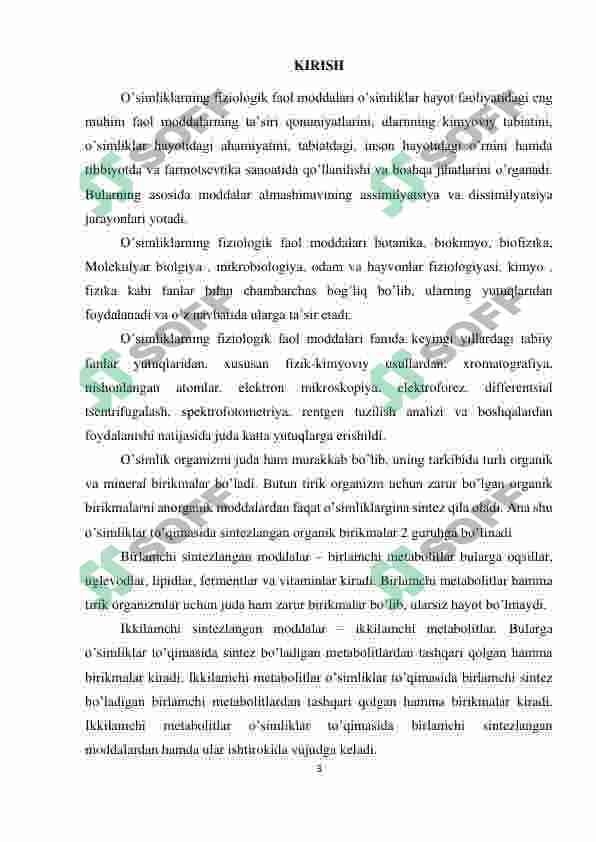 O’SIMLIKLARNING KELIB CHIQISHI IKKILAMCHI BO’LGAN MODDALAR 3