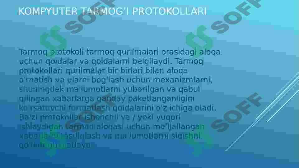 Tarmoq xavfsizligida dasturiy ta’minotdan foydalanish. 3