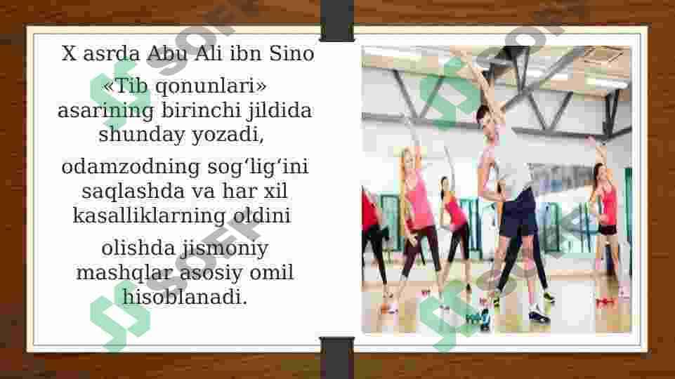 Tib qonunlarida jismoniy mashqlar va ularning davolash va kasallikni oldini olishdagi ahamiyati haqida 3