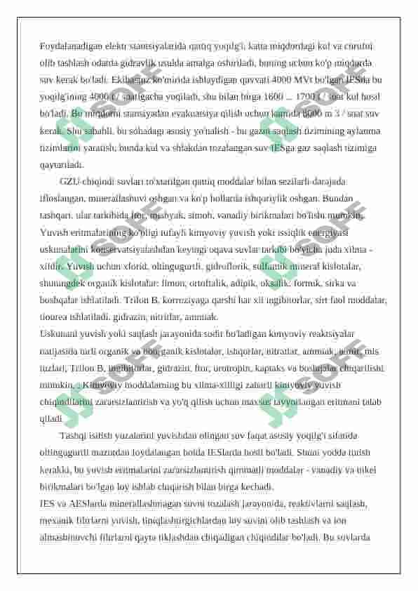 IES oqava suvlari va ularni tozlash 3