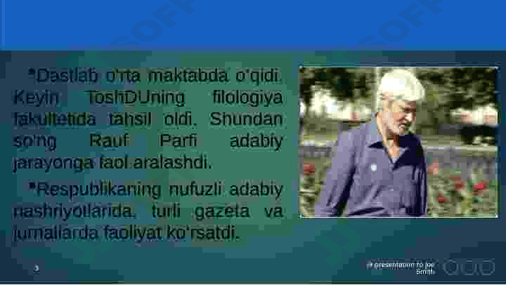 Rauf Parfining hayoti va ijodi 3