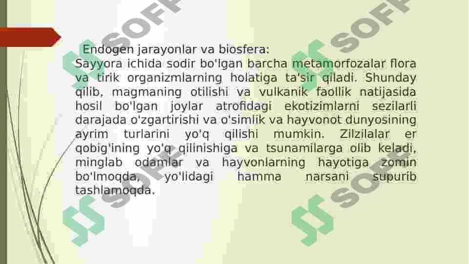 ENDOGEN GIYALOGIK JARAYON.MAGMATIZIM. 3