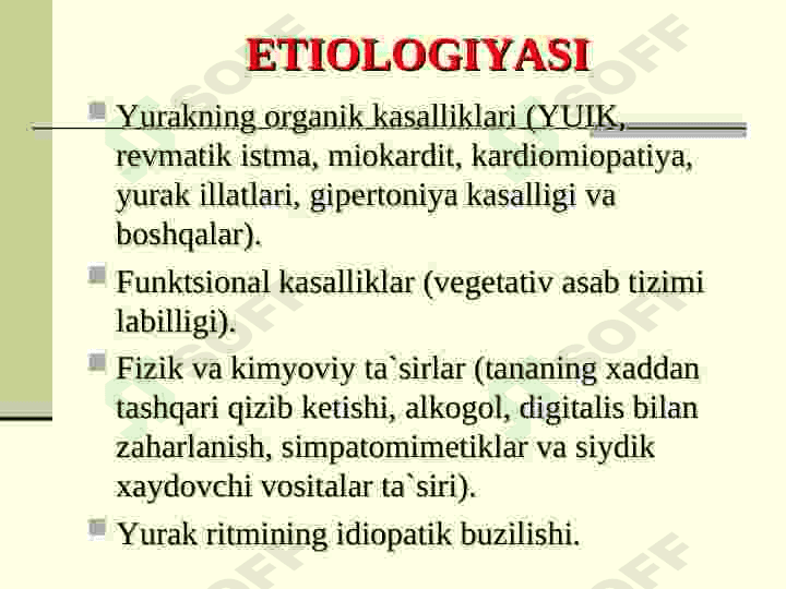 YURАK АRITMIYASI VA BLOKADASI 3