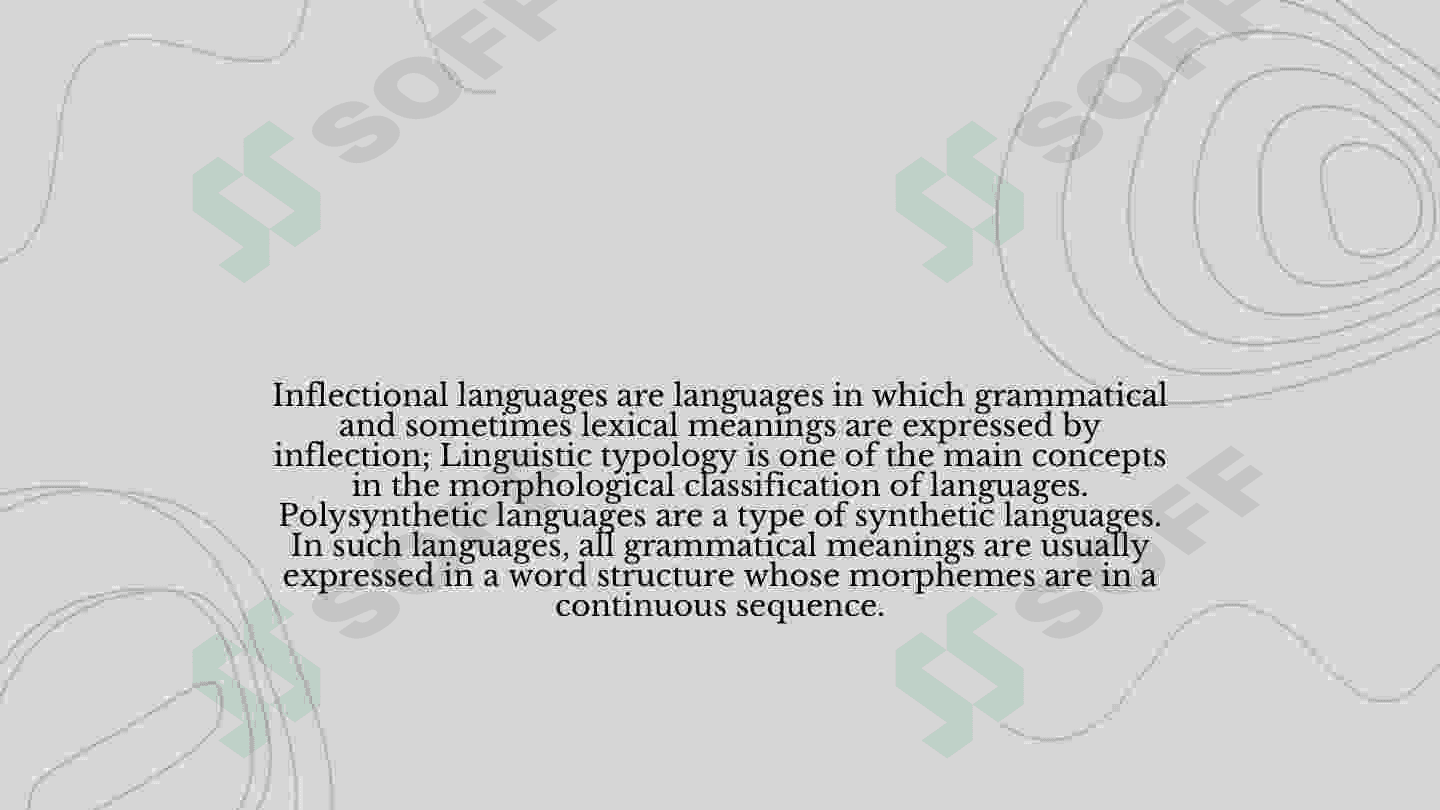Morphological typology 3