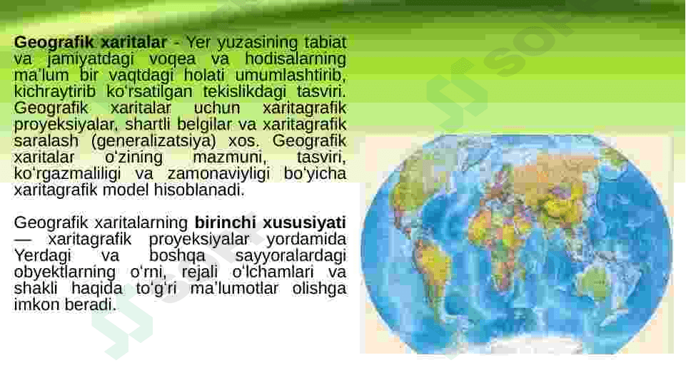 Kartalarning tasnifi 3