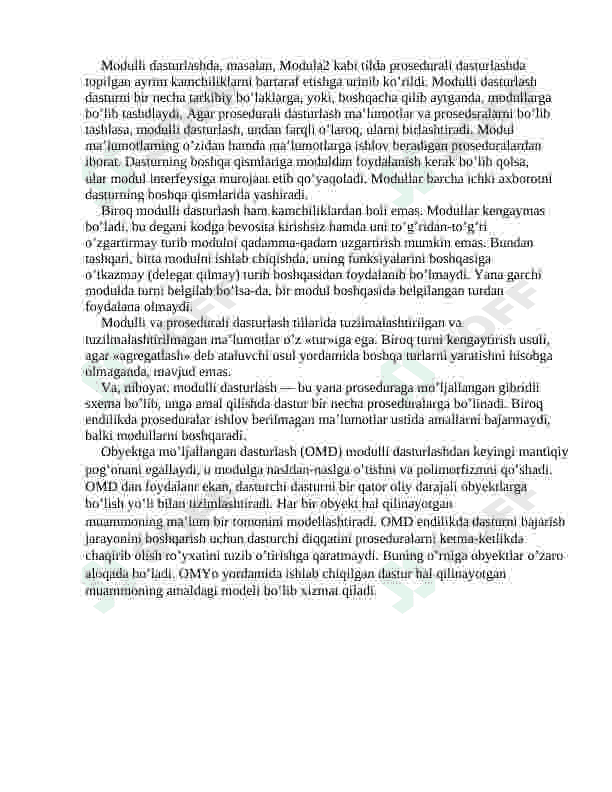 MODULLI DASTURLASHNING KELIB CHIQISH TARIXI 3