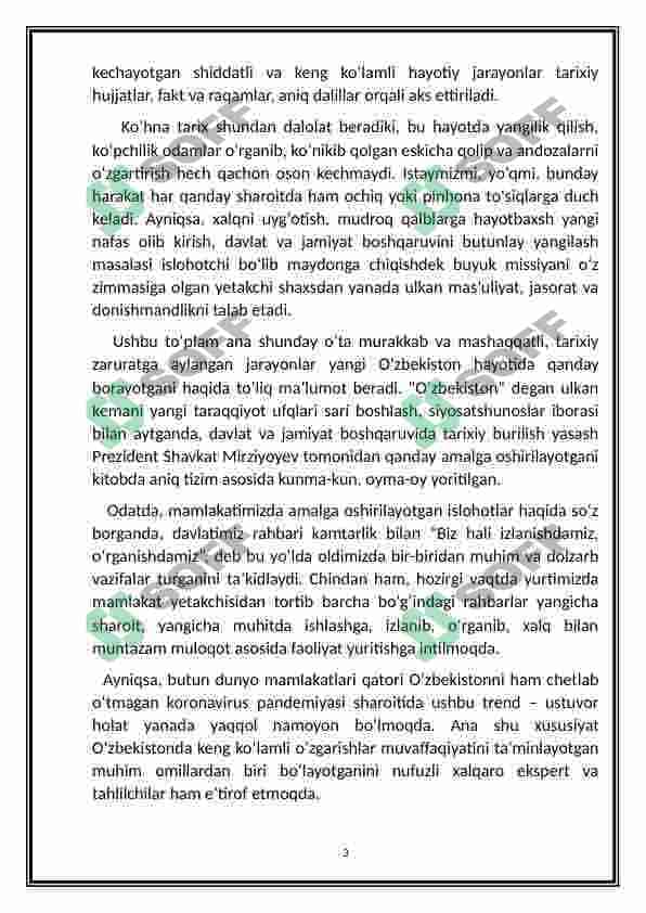 YANGI O’ZBEKISTON TARAQQIYOTI 3