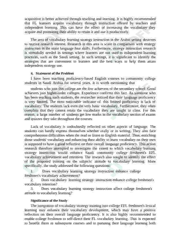 Ways of achieving best long-term vocabulary retention with EFL students 3