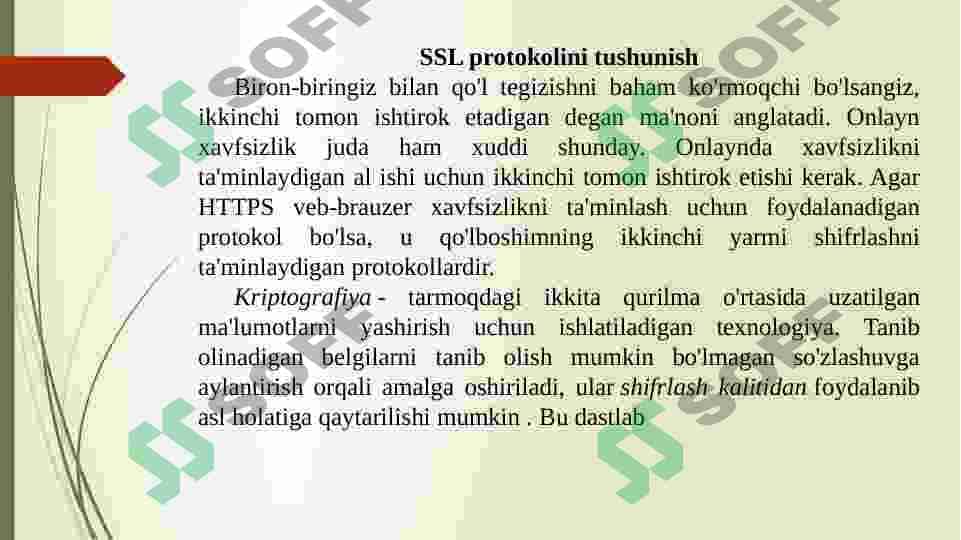 SSL/TLS va SOCKS protokollari 3