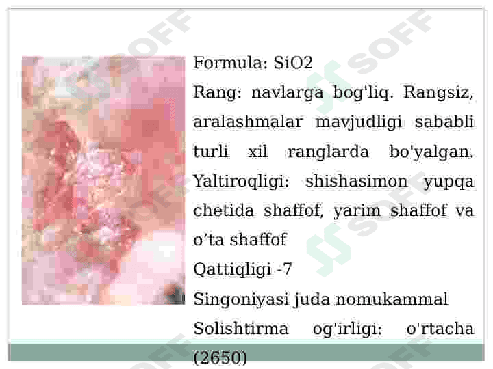 KVARSIT NIMA, ULAR QANDAY HOSIL BO‘LADI 3