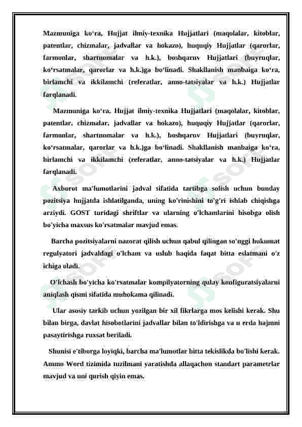 TURLI JADVAL SHAKLLARI ASOSIDA HUJJATLARNI TAYYORLASH 3
