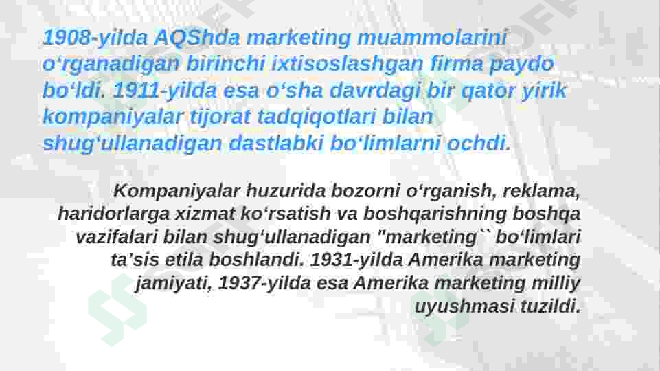 Aqshda marketing xususiyatlari 3