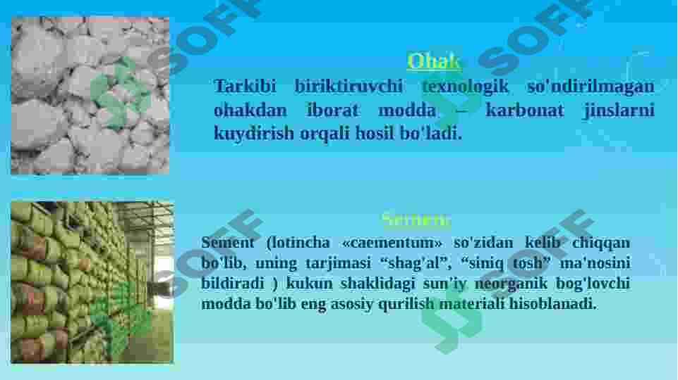 Korxonada sifat menejmentini tahlil qilish(sement mahsulotlari) 3