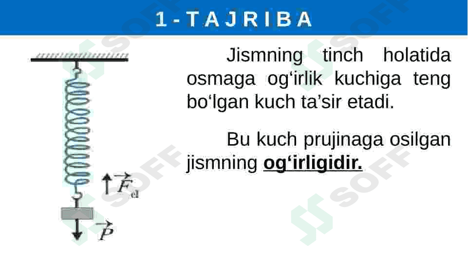 Jismning og'irligi 3