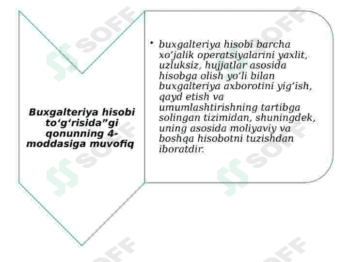 Pul mablag’lari va hisob- kitoblar hisobi. 3