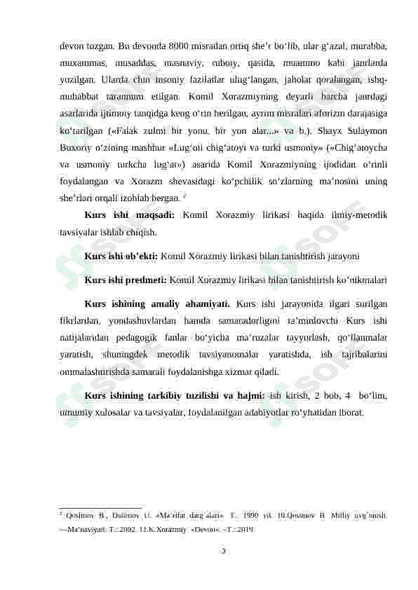 Komil Xorazmiy lirikasi 3