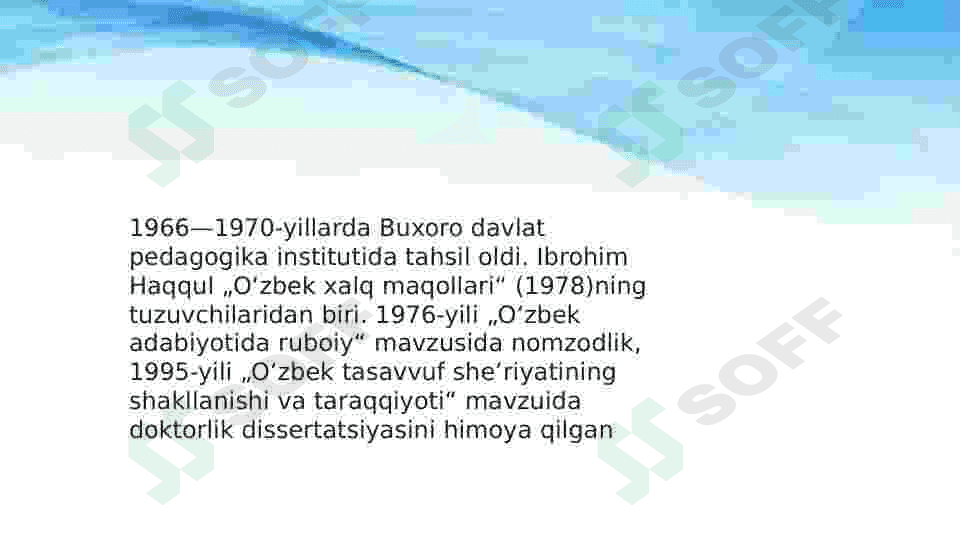 Ibrohim Haqqulov.Navoiyga qaytish 3