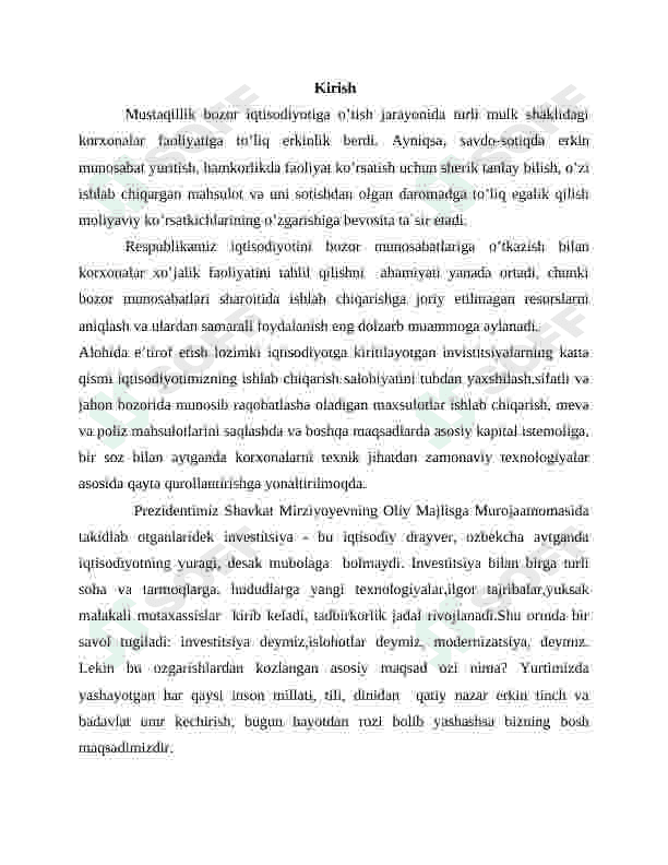 Xususiy kapital va uning tahlili. 3