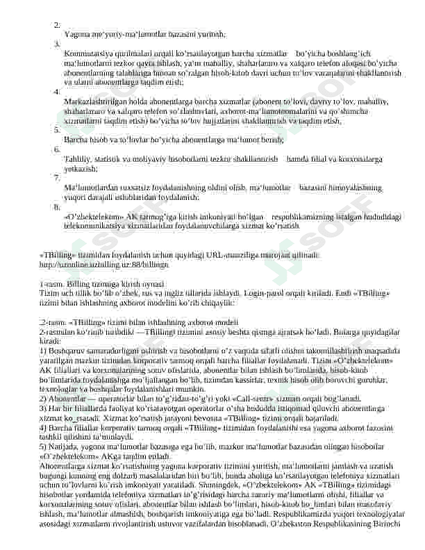 Billing tizimi haqida 3
