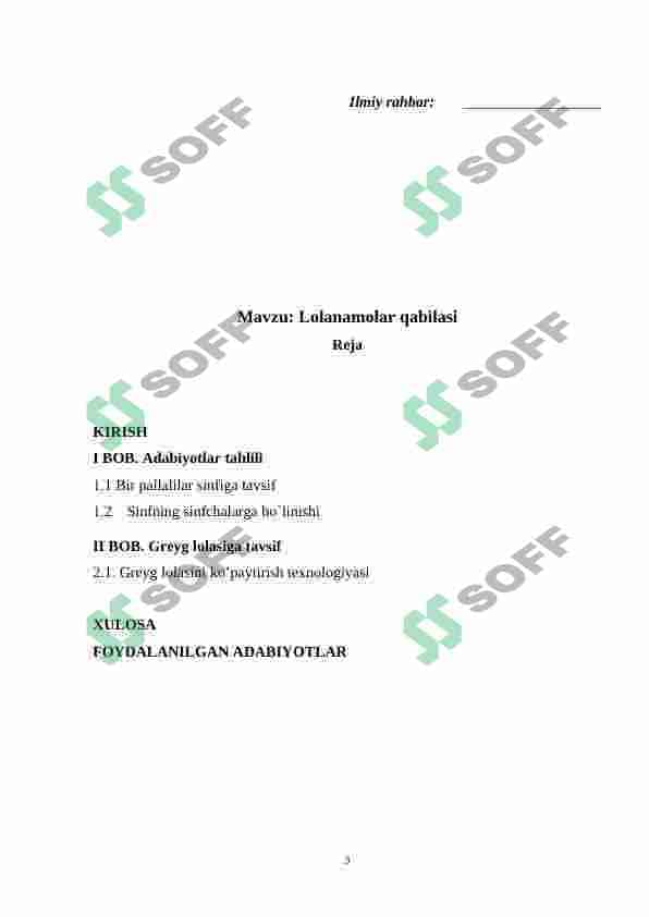 Lolanamolar qabilasi 3