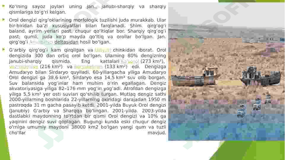 Orol fojiasi.Ekologik holatni yaxshilash borasidagi davlat siyosati. 3