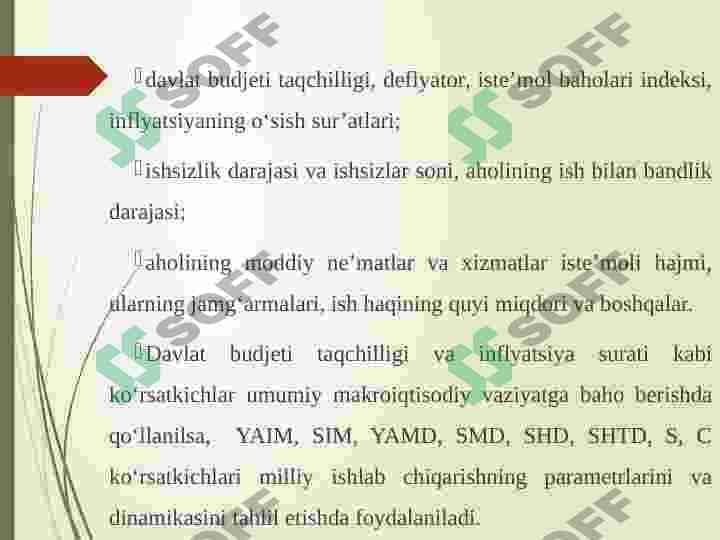 Asosiy makroiqtisodiyot ko'rsatgichlar va ularni hisoblash 3