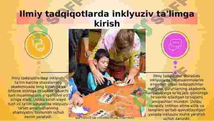 Turli yo'nalishdagi ilmiy tadqiqotlarda inklyuziv ta'lim muammolarini o'rganish 3