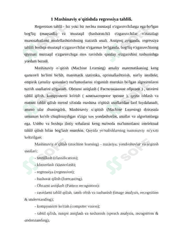 chizziqli regratsiya 3